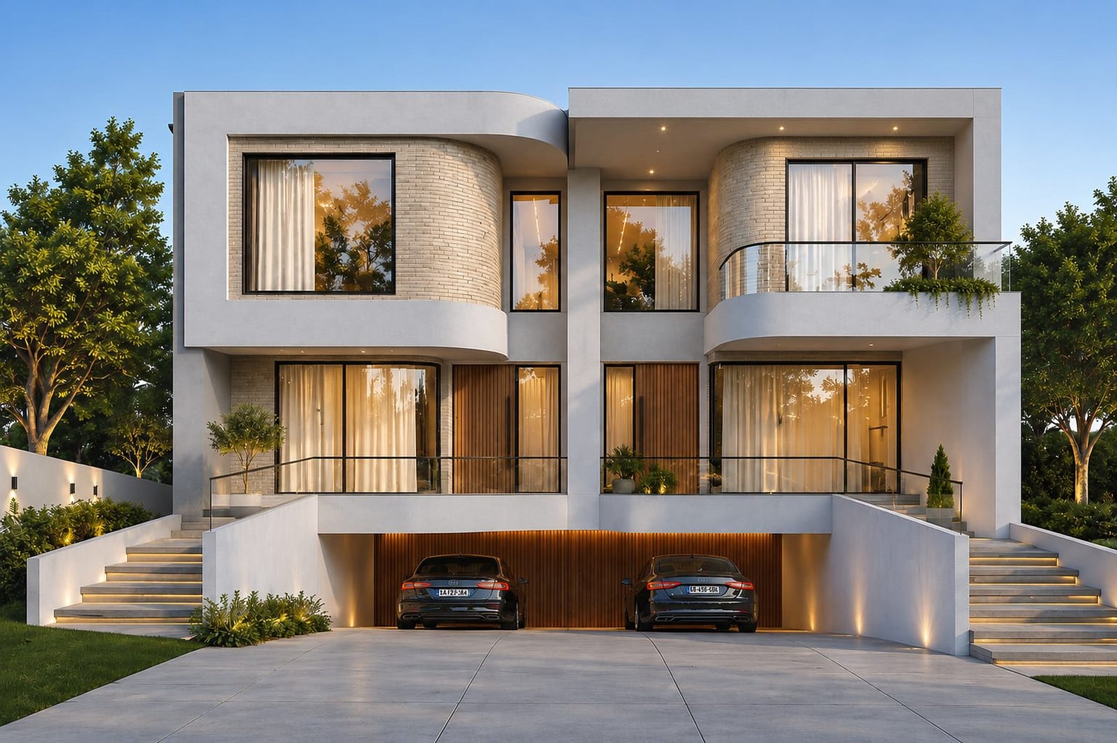 Render of Rydalmere duplex with basements